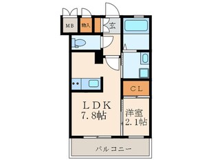 Studie小倉離宮の物件間取画像